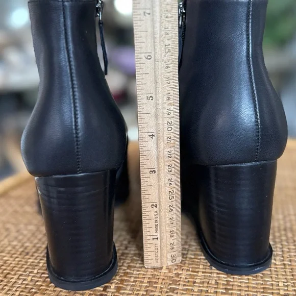 NYDJ soft leather  Black Heeled Boots - Picture 9 of 10